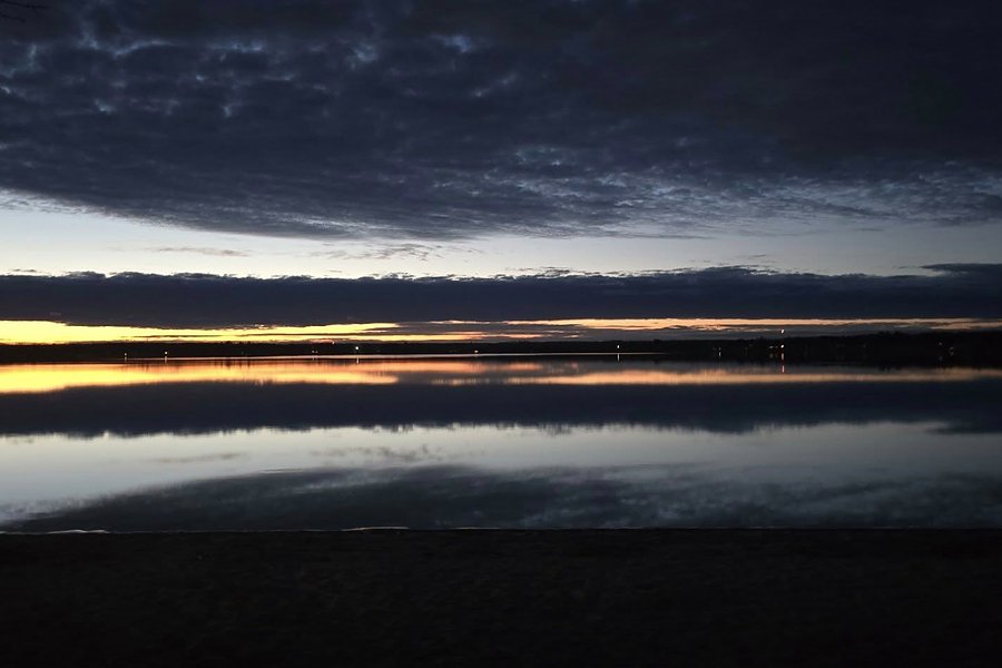 Grace Lake at dawn with reflective sky